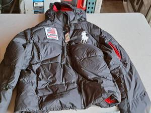 lot 259 image: Ralph Lauren Polo Large PRL67 USA Downhill Alpine Ski Hooded Winter Coat (New)