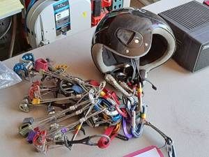 lot 262 image: Rock Climbing Gear with Helmet