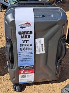 lot 273 image: American Tourister 21 Spinner Carry-On Luggage