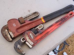 lot 156 image: Lot of (2) Pipe Wrenches