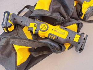 lot 179 image: DeWalt Variable Speed 12V Battery Reciprocating Saw DCS310 with Battery, Tool Bag