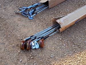 lot 199 image: Lot of (7) Golf Club Drivers and Irons (in box)