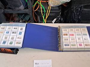 lot 214 image: Lot of (2) Vintage Albums of Collectors Stamps