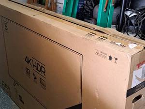 lot 309 image: TCL Roku 65 4K HDR TV (in box)