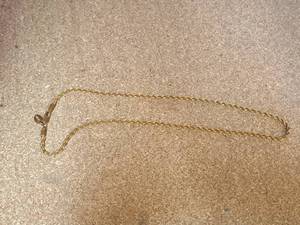 lot 342 image: L 24K Gold Rope Necklace