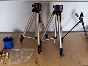 lot 349 image: Lot of (2) Adjustable Tripods