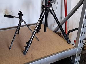 lot 350 image: Lot of (2) Manfrotto Befree Adjustable Tripods MKBFRA4-BH