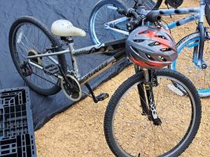 lot 379 image: Specialized Hot Rock 20 Girls Trail Bicycle 12 Silver Frame