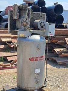 lot 189 image: Industrial Air Mfg Industrial 80-Gallon 175140175-PSI 5-HP 3-Phase 2-Stage Air Compressor C523E80V