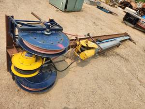 lot 229 image: 3-Phase Overhead Crane, 16 Beam, US Motors Syncrogear Module, Aero-Motive Pow-r-mite Cable Reel