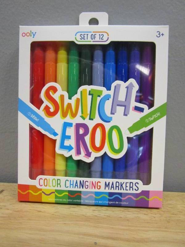 lot 118 image: 3 Packages of Ooly Switcheroo Color Changing Markers - Set of 12
