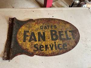 lot 20 image: Gates Fan Belt Service Sign