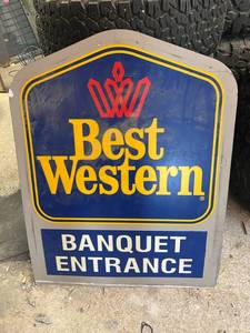 lot 151 image: Best Western Sign