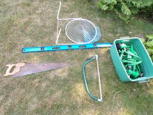 Tote with Hose sprinklers, 4 level 2 saws