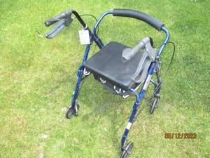 lot 113 image: Medical walker with hand brakes and...