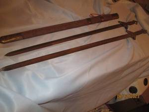 lot 127 image: Vintage China Stainless Dual Sword ...