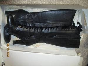 lot 139 image: Womens Aldo tall black lace up hee...