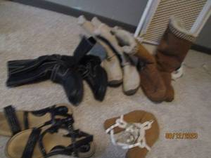 lot 145 image: Womens Ugg style boots Sketchers si...