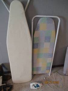 lot 159 image: Ironing board duo complete with the...