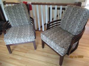lot 172 image: Pair of Decorative dark wood framed...