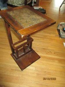 lot 208 image: Rustic style Wood dual purpose side...
