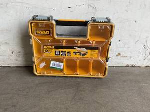 lot 21 image: Dewalt Plastic 10-Compartment Deep Pro Small Parts Organizer