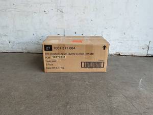 lot 31 image: Defiant 270° LED Motion Sensor Three-Head White Outdoor Security Light