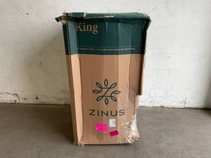 lot 55 image: Zinus 12 Inch Green Tea Pressure Relieving Memory Foam King Size Mattress Bed-in-a-Box