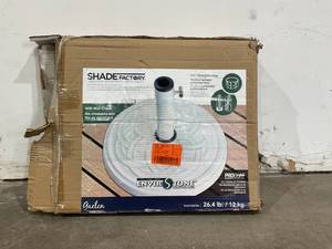 lot 68 image: SHADEFACTORY 12 kg Gaelen Umbrella Base in White