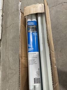 lot 74 image: Set of Two Everbilt White Steel Adjustable Closet Rods