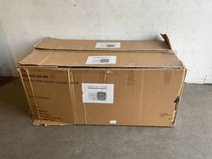 lot 6 image: Hampton Bay Set of Two Beacon Park Brown Wicker Outdoor Patio Chaise Lounge with Bare Cushions