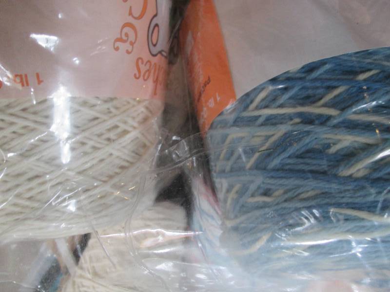 6 Cones 4-Ply Cotton Yarn.