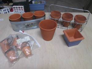 Assorted Clay Pots and Holders...