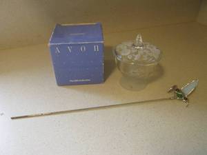 Avon Crystal Humming Bird Design Ca...