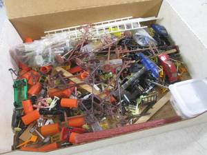 lot 24 image: (F-0) Box Full of Train Set Assorte...
