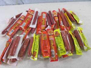 lot 121 image: (C-2) 45 Assorted Pickled Sausage P...