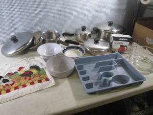 lot 165 image: (G-1) Assorted Kitchen Copper Botto...