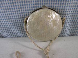 lot 221 image: (EC1) Vintage Round Hard Shell Moth...