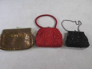 lot 233 image: (C-4) 3 Small Hand Bags Made In Chi...