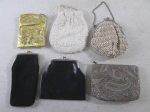 lot 234 image: (C-4) 6 Vintage Small Accessory Bag...