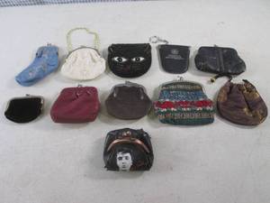 lot 235 image: (C-4) Assorted Vintage Coin Purses ...