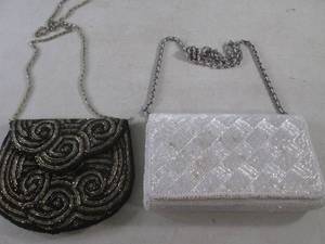 lot 239 image: (C-4) 2 Vintage Purses Made In Maca...