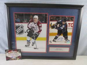 lot 246 image: (D-1) Framed Autographed Joe Sakic ...