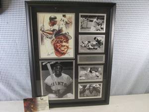 lot 247 image: (D-1) Framed Photos of Willie Mays ...