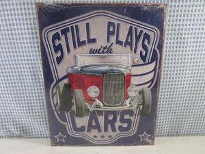lot 265 image: (FS) Still Plays with Cars Tin Sign...