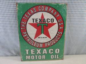 lot 269 image: (FS) Texaco Motor Oil Tin Sign - 12...
