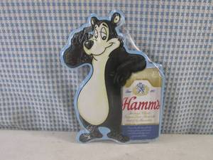 lot 273 image: (FS) Hamms Beer Bear Tin Sign - 7 ...
