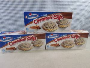 lot 322 image: (B-1) 3 Boxes Hostess Iced Cinnamon...