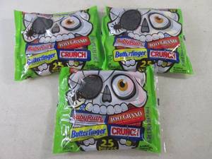 lot 341 image: (B-1) 3 Bags Assorted Bite Size Can...