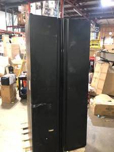 lot 7 image: Husky Heavy Duty Welded 20-Gauge Steel Freestanding Garage Cabinet in Black (36 in. W x 81 in. H x 24 in. D) No Keys Included Customer Returns See Pictures